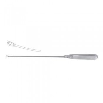 Sims Uterine Curette Blunt - Rigid - Fig. 16 Stainless Steel, 35 cm - 13 3/4" Width 40 mm